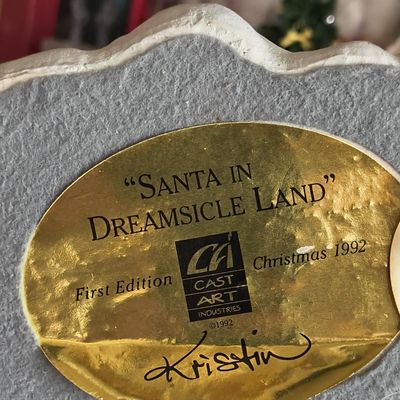 Sale Photo Thumbnail #975: Cast Art Industries Santa in Dreamsicle Land Figurine