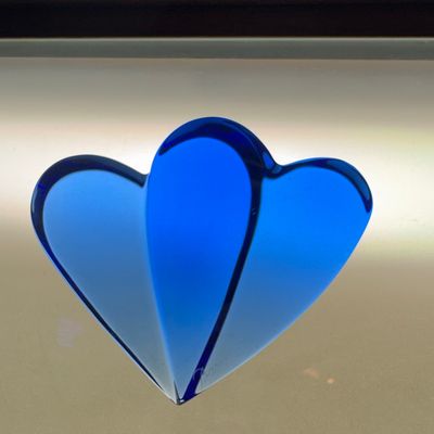 Sale Photo Thumbnail #149: Baccarat Amor Blue Crystal Heart