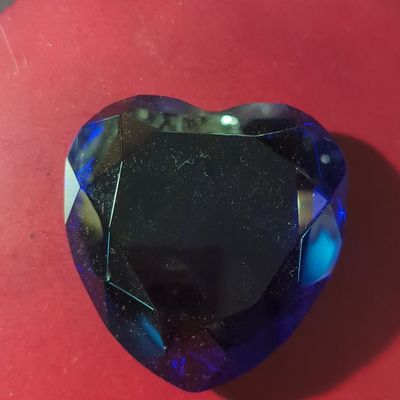 Sale Photo Thumbnail #836: Rosenthal Studio-Line Cobalt Blue Crystal Heart Paperweight