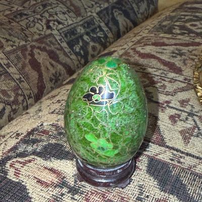 Sale Photo Thumbnail #1157: Cloisonné Enamel Decorative Egg