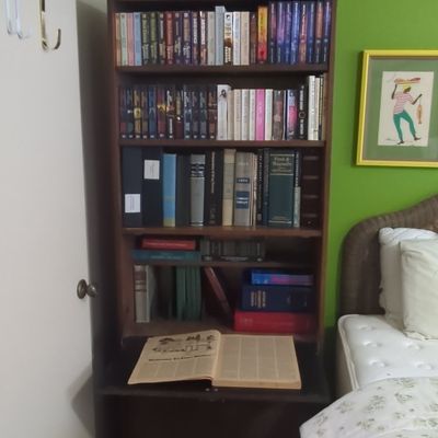 Sale Photo Thumbnail #21: Mid-Century Modern Secretary Desk Bookcase