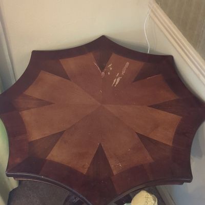 Sale Photo Thumbnail #300: Victorian Style Star-Shaped Pedestal Accent Table