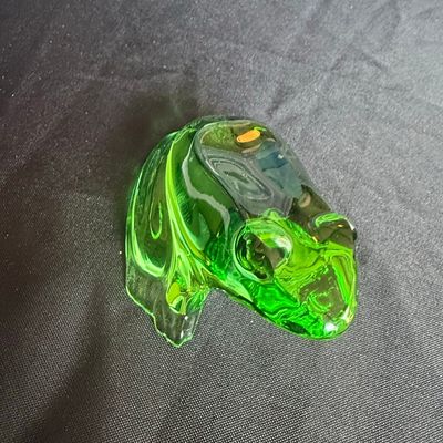 Sale Photo Thumbnail #91: Baccarat Emerald Green Crystal Frog Figurine