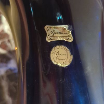 Sale Photo Thumbnail #246: Vintage Egermann Bohemian Crystal Handkerchief Vase
