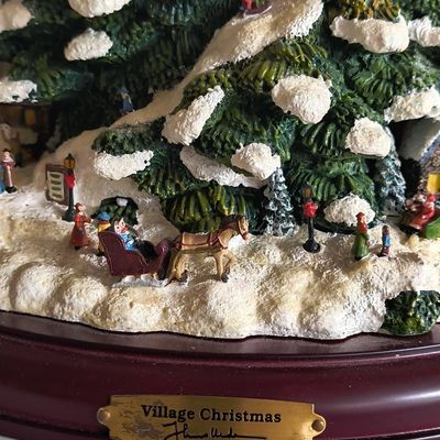 Sale Photo Thumbnail #620: Thomas Kinkade Village Christmas Illuminated Tree