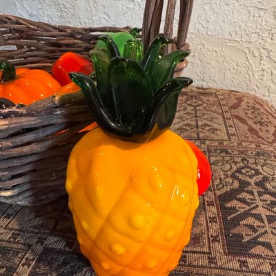 Sale Photo Thumbnail #1089: Glass Pineapple Decorative Figurine