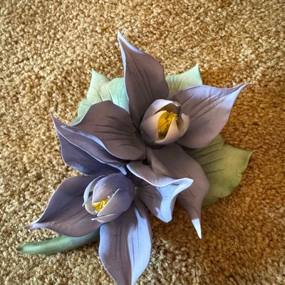 Sale Photo Thumbnail #430: Capodimonte Porcelain Floral Sculpture