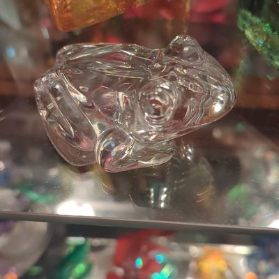 Sale Photo Thumbnail #573: Waterford Crystal Frog Figurine
