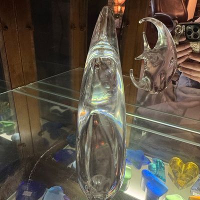Sale Photo Thumbnail #809: Vintage Vincenzo Nason Murano Glass Angel Fish Sculpture