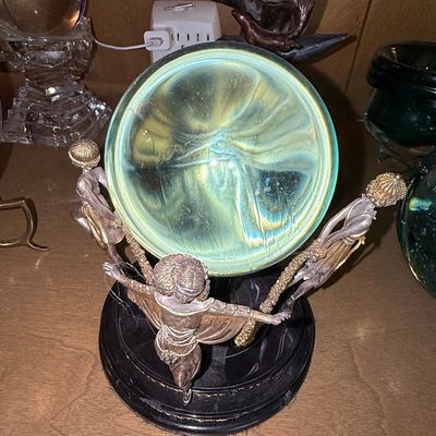 Sale Photo Thumbnail #89: Franklin Mint House of Erté Crystal Ball Objet