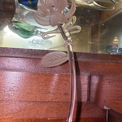 Sale Photo Thumbnail #856: Hand-Blown Glass Flower Sculpture