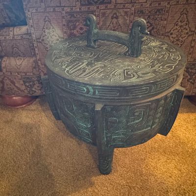 Sale Photo Thumbnail #371: Vintage James Mont Style Asian-Inspired Ice Bucket