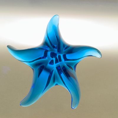 Sale Photo Thumbnail #610: Seguso Murano Blue Glass Starfish