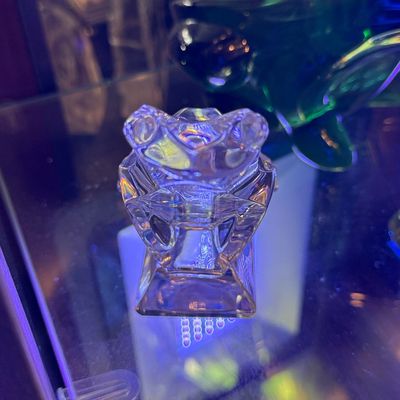 Sale Photo Thumbnail #1067: J.G. Durand Crystal Frog Figurine