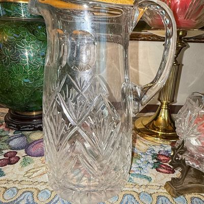 Sale Photo Thumbnail #354: Vintage Cut Crystal Water Pitcher