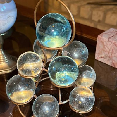 Sale Photo Thumbnail #276: Mid-Century Modern Glass Sphere Sculpture