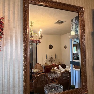Sale Photo Thumbnail #33: Ornate Giltwood Wall Mirror