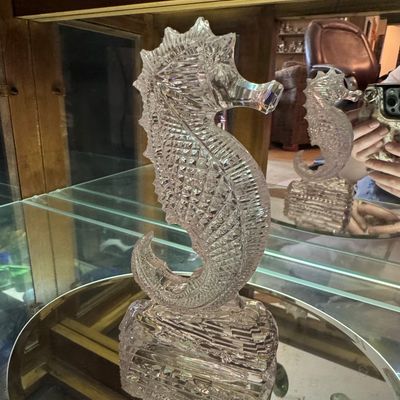 Sale Photo Thumbnail #385: Waterford Crystal Seahorse Figurine