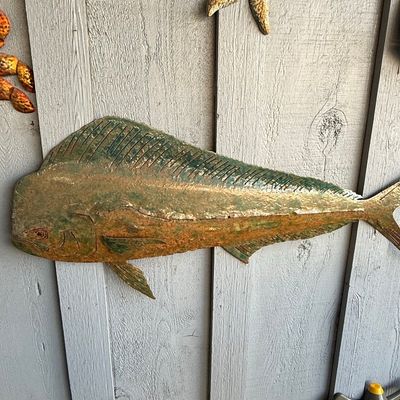 Sale Photo Thumbnail #451: Metal Mahi-Mahi Wall Art
