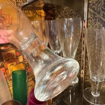 Sale Photo Thumbnail #592: Vintage Heavy-Base Pilsner Beer Glasses
