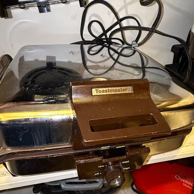 Sale Photo Thumbnail #1032: Vintage Toastmaster Waffle Iron and Sandwich Grill