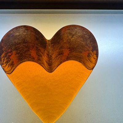 Sale Photo Thumbnail #123: Oiva Toikka for Iittala Glass Heart Paperweight