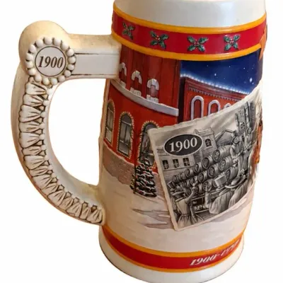 Three Beer Steins Including 1999 Budweiser