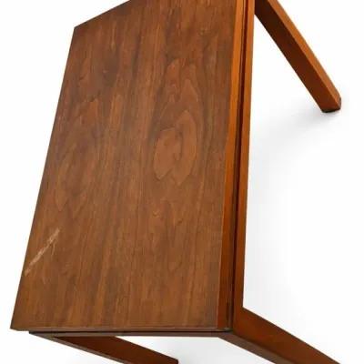 Pair Of Coordinating Wood-tone Side Tables