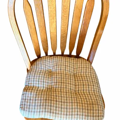 Oval Extension Dining Table, Four Leaves And Six Spindle-back Chairs