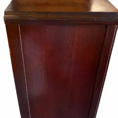 Dark Wood-tone Two-door Accent Cabinet