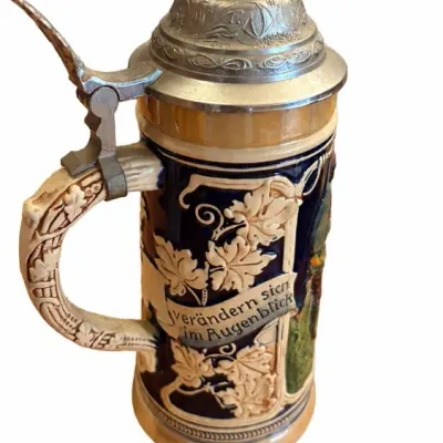 Three Beer Steins Including 1999 Budweiser