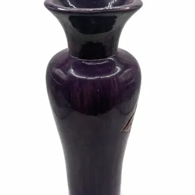 Purple-glazed Flared-rim Vase