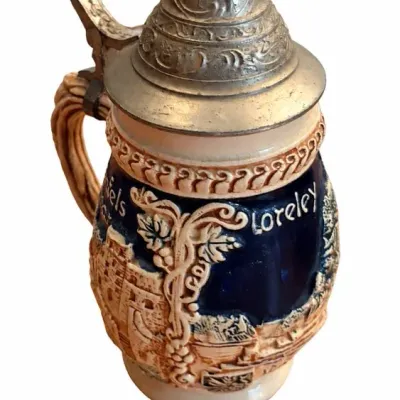 Three Beer Steins Including 1999 Budweiser