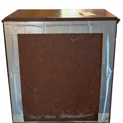 Dark Wood-tone Two-door Accent Cabinet
