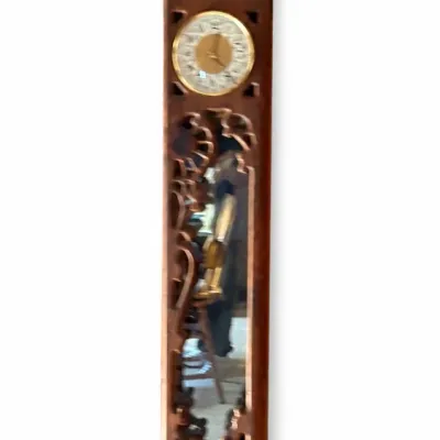 Pierced-wood Wall Clock