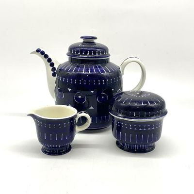 Vtg. Arabia Finland “Valencia” tea set.