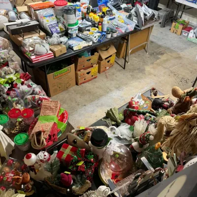 Sale Photo Thumbnail #28: The garage is unloaded full for treasure hunting! 