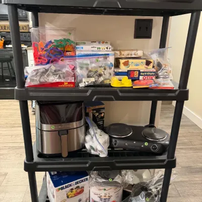Sale Photo Thumbnail #22: Cookies cutters, air fryer, pots and pans! 