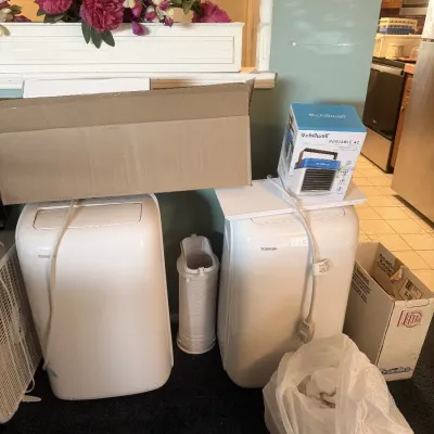 ❄️ **Keep Your Cool!** We've got several room air conditioning units available, including Toshiba portable AC units, and there are...