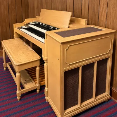 ? **RARE VINTAGE HAMMOND ORGAN — POSSIBLE KORINA BLONDE B-3!**

One of the most interesting finds in this 60-year estate! This beautiful...