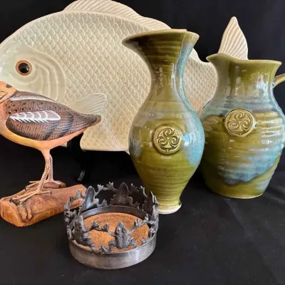 Sale Photo Thumbnail #218: Sw319 irish ceramic pictures mexican ceramic fish platter and more
