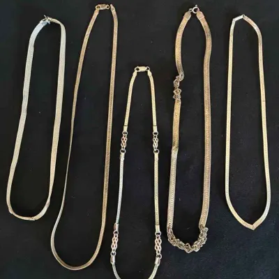 Sale Photo Thumbnail #95: Sw176 sterling silver braided necklaces