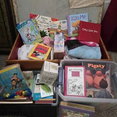 Sale Photo Thumbnail #68: Sw148 trunk of children s books and more