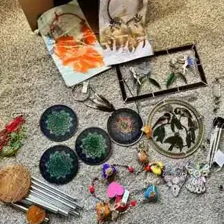 Sale Photo Thumbnail #151: Sw248 misc dream catchers and stained glass