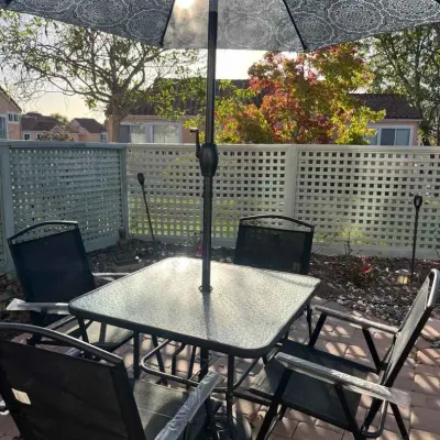 Sale Photo Thumbnail #91: Sw171 outdoor paint patio set with umbrella