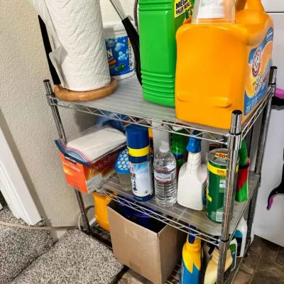 Sale Photo Thumbnail #208: Sw309 mystery cleaning supplies cart