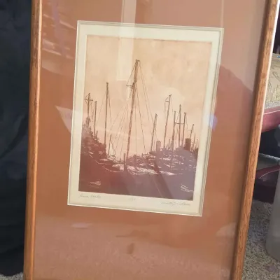 Sale Photo Thumbnail #79: Sw159 dana harbor origional etching