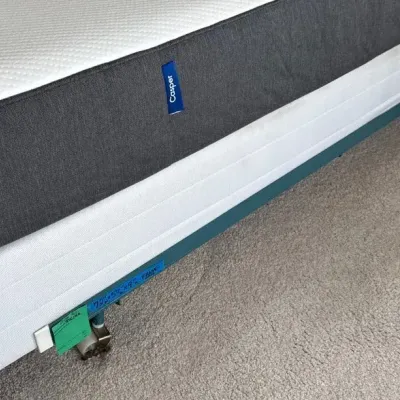 Metal Bed Frame with Casters 72” x 57” x 9” (mattress and boxspring not Included