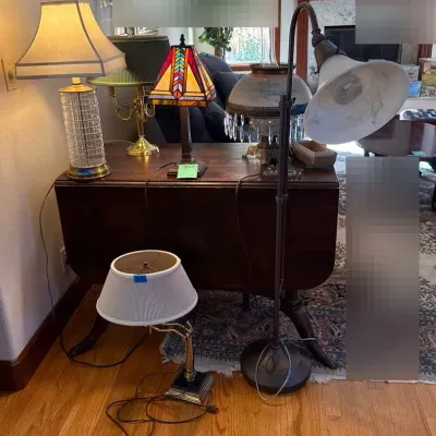 7 Lamps, Height Range 21” - 53”