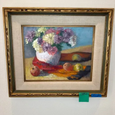 J. Rose ‘93 Floral and Fruit Art, 29” x 25”